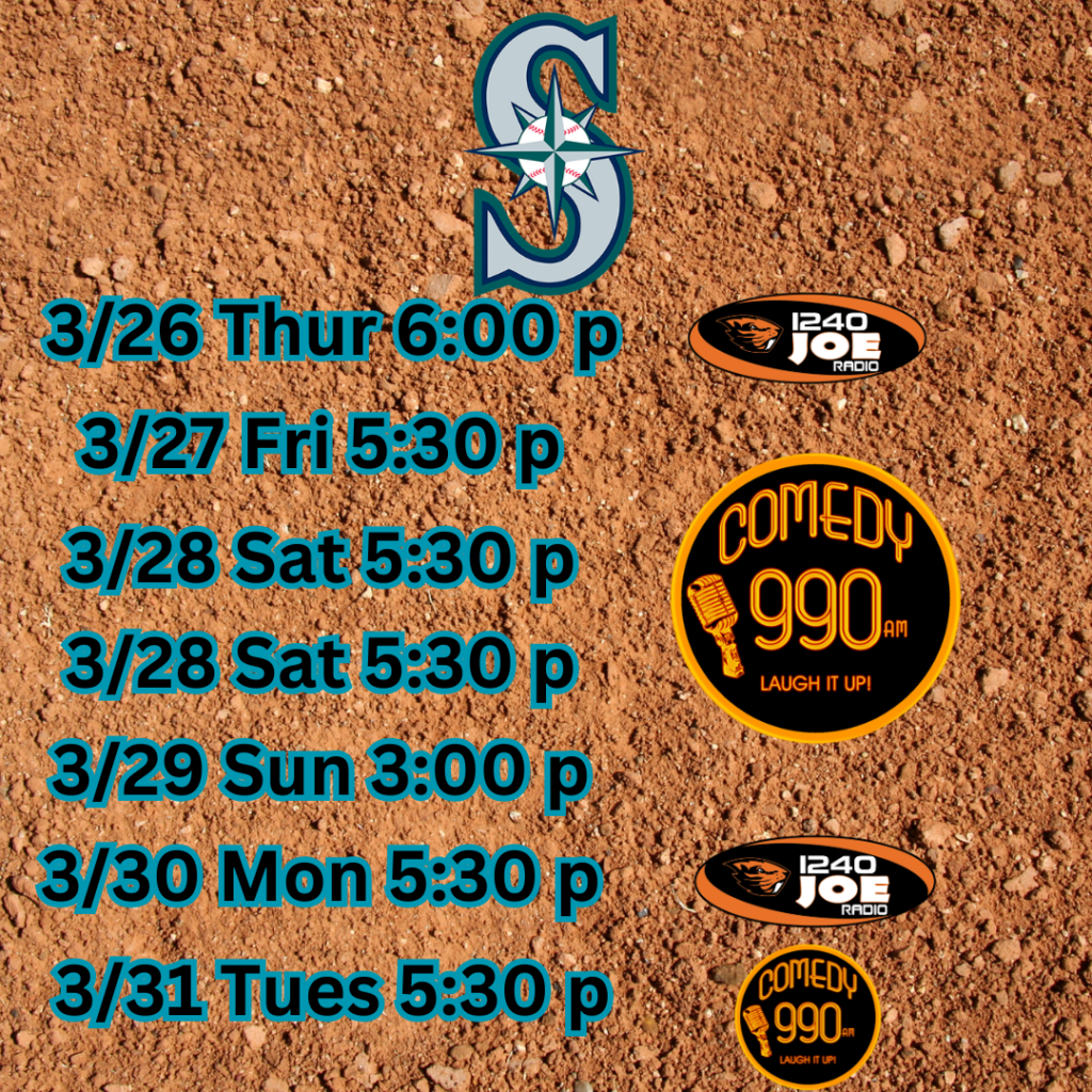 Mariners 3.26 thru 3.31